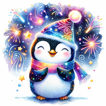 Load image into Gallery viewer, Penguin-Full Round Diamond Painting-30x30cm
