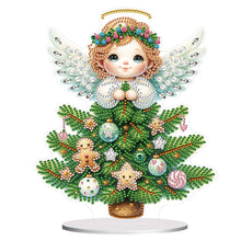 Load image into Gallery viewer, Angel-Single Side Drill-Wooden Diamond Desktop Ornament
