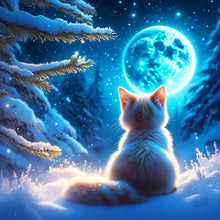 Load image into Gallery viewer, Cat-Full Round Diamond Painting-30x30cm
