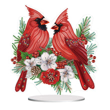 Load image into Gallery viewer, Christmas Cardinal-Single Side Drill-Diamond Desktop Ornament
