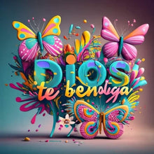 Load image into Gallery viewer, Colorful Love Flowers-Full Round Diamond Painting-30x30cm
