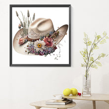 Load image into Gallery viewer, Cowboy Hat-Full Round Diamond Painting-30x30cm

