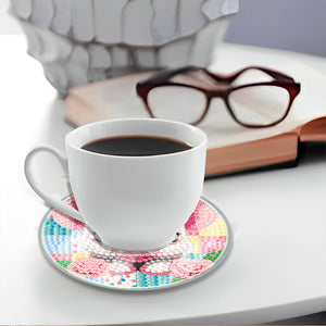6 Pcs/Set Animal-Acrylic Waterproof Diamond Coaster