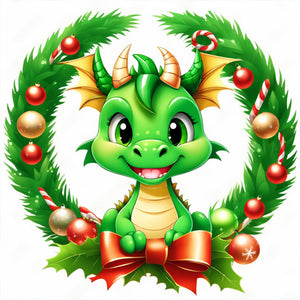 Dragon-Full Round Diamond Painting-30x30cm