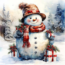 Load image into Gallery viewer, Christmas Gnome-Full Round Diamond Painting-30x30cm
