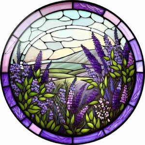 Lavender-Full Round Diamond Painting-30x30cm