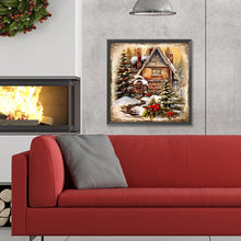 Load image into Gallery viewer, Snow Cabin-Full Round Diamond Painting-30x30cm
