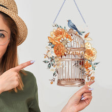 Load image into Gallery viewer, Birdcage-Acrylic Single Side Diamond Pendant
