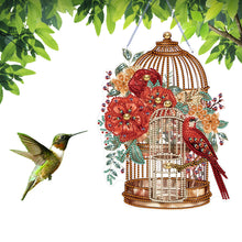 Load image into Gallery viewer, Birdcage-Acrylic Single Side Diamond Pendant
