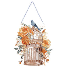 Load image into Gallery viewer, Birdcage-Acrylic Single Side Diamond Pendant
