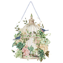 Load image into Gallery viewer, Birdcage-Acrylic Single Side Diamond Pendant
