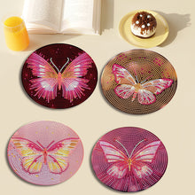 Load image into Gallery viewer, 4Pcs/Set Acrylic Diamond Painted Placemats Tableware Mat
