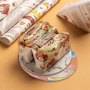 4Pcs/Set Acrylic Diamond Painted Placemats Tableware Mat