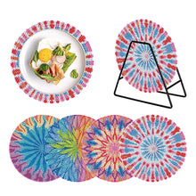 Load image into Gallery viewer, 4Pcs/Set Acrylic Diamond Painted Placemats Tableware Mat
