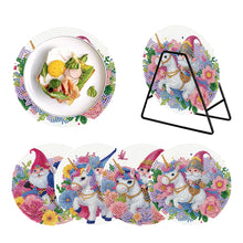 Load image into Gallery viewer, 4Pcs/Set Acrylic Diamond Painted Placemats Tableware Mat
