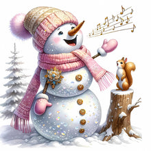 Load image into Gallery viewer, Christmas-Full Round Diamond Painting-30x30cm
