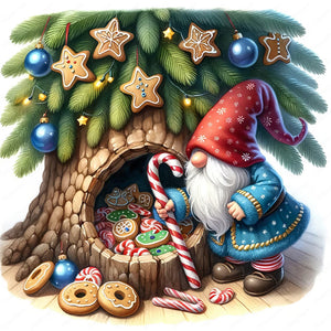 Gnome-Full Round Diamond Painting-30x30cm