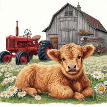 Load image into Gallery viewer, Calf-Full Round Diamond Painting-40x40cm

