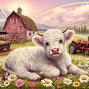 Calf-Full Round Diamond Painting-40x40cm