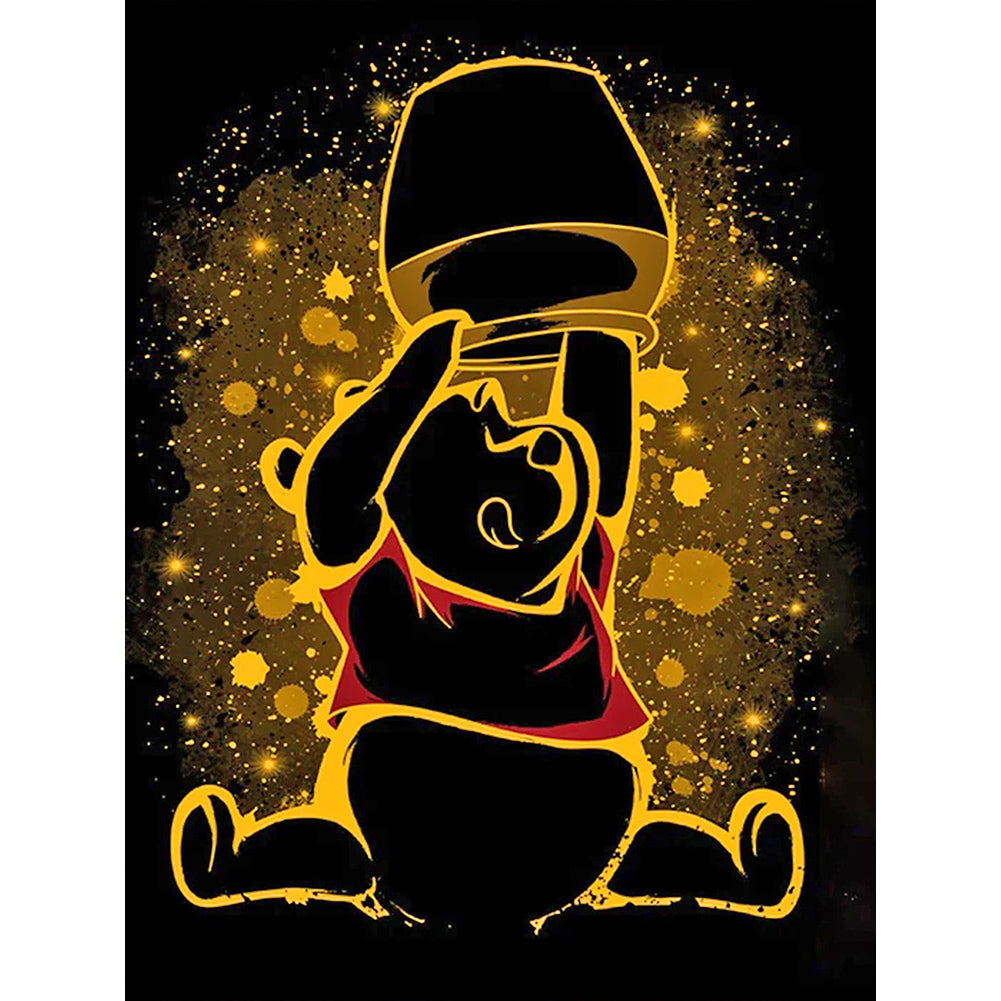 Winnie The Pooh-Full Round Diamond Painting-30x40cm