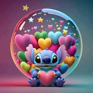 Stitch-Full Round Diamond Painting-30x30cm
