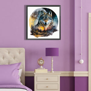 Wolf-Full Round Diamond Painting-40x40cm