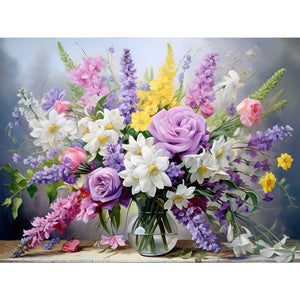 Bouquet-Full Round Diamond Painting-40x30cm