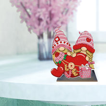 Load image into Gallery viewer, Gnome-Single Side Drill-Wooden Diamond Desktop Ornament
