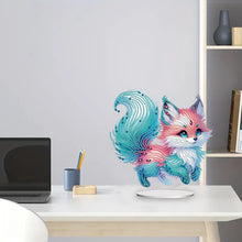 Load image into Gallery viewer, Fox-Single Side Drill-Acrylic Diamond Desktop Ornament
