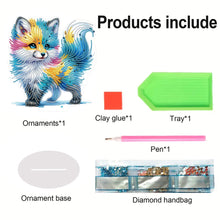 Load image into Gallery viewer, Fox-Single Side Drill-Acrylic Diamond Desktop Ornament

