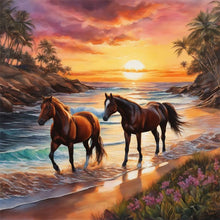 Load image into Gallery viewer, Horse-Full Round Diamond Painting-30x30cm
