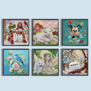 Animal-Partial Special Diamond Painting-30x30cm