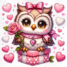 Load image into Gallery viewer, Owl-Full Round Diamond Painting-30x30cm
