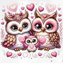 Load image into Gallery viewer, Owl-Full Round Diamond Painting-30x30cm
