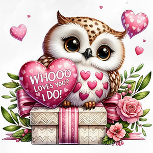 Owl-Full Round Diamond Painting-30x30cm
