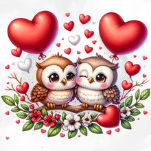 Load image into Gallery viewer, Owl-Full Round Diamond Painting-30x30cm
