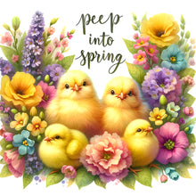Load image into Gallery viewer, Easter Chick Bunny-Full Round Diamond Painting-30x30cm
