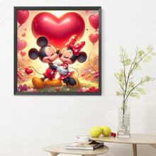 Load image into Gallery viewer, Mickey Minnie-Full Round Diamond Painting-30x30cm
