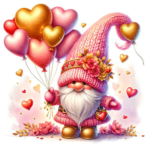 Valentine'S Day Goblin-Full Round Diamond Painting-30x30cm