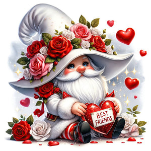 Valentine'S Day Goblin-Full Round Diamond Painting-30x30cm