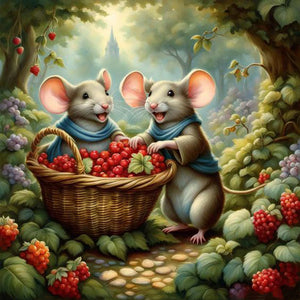 Rabbit Magic-Full Round Diamond Painting-30x30cm