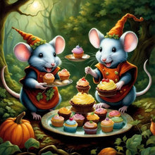 Load image into Gallery viewer, Rabbit Magic-Full Round Diamond Painting-30x30cm
