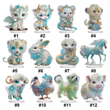 Load image into Gallery viewer, Zodiac Signs-Single Side Drill-Diamond Desktop Ornament
