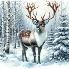 Load image into Gallery viewer, Snow Bunny-Full Round Diamond Painting-30x30cm
