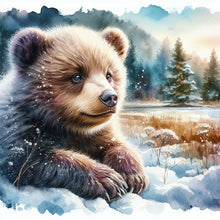 Load image into Gallery viewer, Snow Bunny-Full Round Diamond Painting-30x30cm

