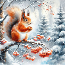 Load image into Gallery viewer, Snow Bunny-Full Round Diamond Painting-30x30cm

