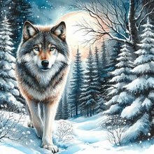 Load image into Gallery viewer, Snow Bunny-Full Round Diamond Painting-30x30cm
