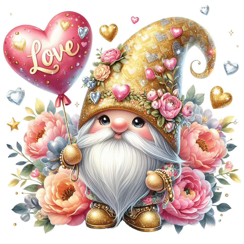 Valentine'S Day Goblin-Full Round Diamond Painting-30x30cm