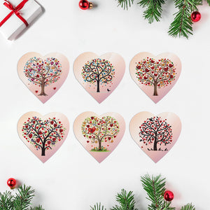 6Pcs/Set Love-Diamond Greeting Cards