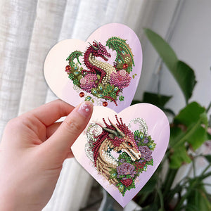 6Pcs/Set Love-Diamond Greeting Cards